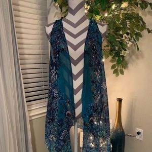 Karen Kane Chiffon Vest